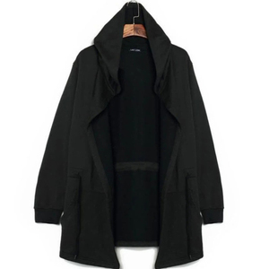 Manteau à capuche Long pour hommes, manteau d'hiver décontracté, série sombre, grand sweat à capuche pour couples - Product Image 4