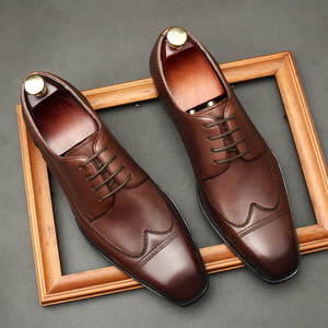 Chaussures de ville tendance personnalisées, durables et résistantes à la corrosion, pour occasions formelles et sociales, chaussures en cuir pour hommes - Product Image 1