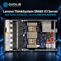 Server AI Lenovo ThinkSystem SR665 V3 2U Spesifikasi Maksimal 2x AMD EPYC 6TB TruDDR5 3x GPU 40 Bay Server Komputasi Performa Ekstrem