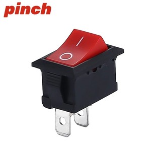 Interruptor basculante KCD2 KCD4 30A 250V AC SPST de montaje en panel negro con luz LED para máquina de soldar - Product Image 4