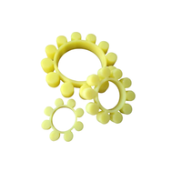 Accouplement à pince haute performance T 50-t 200 en polyuréthane jaune PU avec élément en aluminium de type araignée