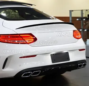 สปอยเลอร์หลัง สำหรับรถยนต์เมอร์เซเดสเบนซ์ C-class W205 C205 C63 AMG Coupe ปี 2015-2021 ชิ้นส่วนภายนอกปีกหลังรถยนต์ อุปกรณ์ตกแต่งรถยนต์ - Product Image 3