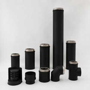 <span class=keywords><strong>Tuyau</strong></span> de cheminée en acier inoxydable <span class=keywords><strong>à</strong></span> double paroi <span class=keywords><strong>isolé</strong></span>, 80 mm de longueur, noir, <span class=keywords><strong>pour</strong></span> <span class=keywords><strong>poêle</strong></span> <span class=keywords><strong>à</strong></span> granulés de <span class=keywords><strong>bois</strong></span> - Product Image 4