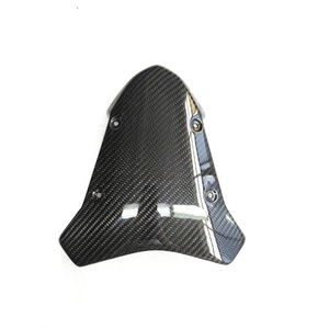 Piezas de motocicleta de fibra de carbono de calidad, parabrisas pequeño de carbono brillante para Kawasaki <span class=keywords><strong>ZH2</strong></span> - Product Image 2