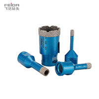 Brocas de Diamante para Perforación de Porcelana, Cerámica y Mármol, de Alta Calidad, con Recubrimiento al Vacío, Marca FEIDA
