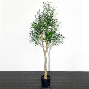 Plante artificielle <span class=keywords><strong>olivier</strong></span> dongguan vente en gros 5ft 4ft faux <span class=keywords><strong>olivier</strong></span> 7 pieds 1.8m de haut vert mini plantes bureau décor bonsaï - Product Image 5