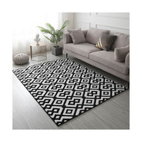 Neu eingetroffene Bodenläufer für das Wohnzimmer, flauschiger Polyester-Jacquard-Teppich mit gemustertem Design, Shaggy-Teppich