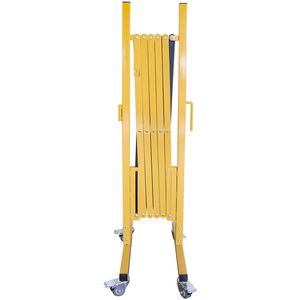 Barrière de sécurité pliable en acier extensible de <span class=keywords><strong>2</strong></span>,5 m, barrière mobile rétractable pour le contrôle des foules avec roues pour les événements de construction - Product Image 3