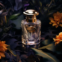 Flacon de Parfum Irrégulier 100 ml, Unique à Personnaliser, Design Original Avec Boîte d'Emballage