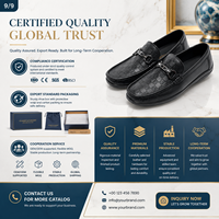 Mocassins classiques en cuir noir à motif à carreaux, bout en cuir, avec quincaillerie en laiton gris, semelle épaisse, chaussures habillées pour hommes