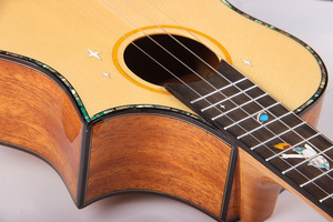 Ukelele de 26 Pulgadas de Alta Calidad, Tapa de Abeto Macizo, Fondo y Laterales de Caoba, Ukelele Tenor Profesional - Product Image 6