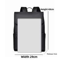 Sac à dos pour ordinateur portable tendance pour hommes sac de voyage et de travail imperméable en Oxford avec fermeture éclair pour étudiants