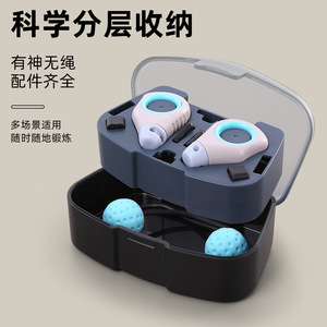 เชือกกระโดดไร้สาย 2.5 ม. ความยาวตามต้องการ สำหรับเด็กและการฝึกสอบระดับมัธยม พร้อมด้ามจับสีน้ำเงินและแกนลวดเหล็ก - Product Image 3