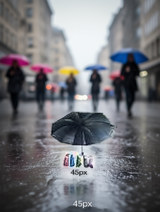 Mini Ombrello Jumbo in Tessuto con Filtro in Gomma 45gpc TC-18 - Product Image 2