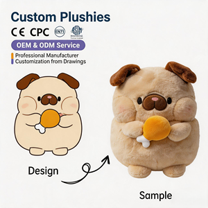 Lindo Peluche Personalizado de Monstruo Perezoso, Animal de Peluche Personalizado con Relleno de Algodón PP, Alivio del Estrés, Bordado, Certificado de Seguridad - Product Image 1