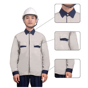 Camisa de uniforme industrial para hombres y mujeres Tela duradera para trabajadores de la construcción - Product Image 1