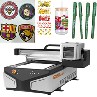Imprimante à plat UV automatique Qinyu 6090 avec tête d'impression XP600, encre UV pour étiquettes, largeur d'impression 60 cm * 90 cm