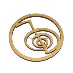 100% Velvet Jewelry Bag Customiz Choco-Reiki Wooden <b>Coaster</b> - Product Image 1