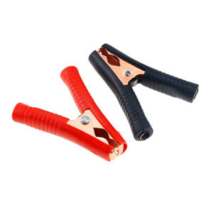 Pinces crocodiles pour <span class=keywords><strong>batterie</strong></span> de voiture, pinces crocodiles 100A rouge et noir pour <span class=keywords><strong>chargeur</strong></span> de <span class=keywords><strong>batterie</strong></span> automobile, connecteur de charge, prise - Product Image 3
