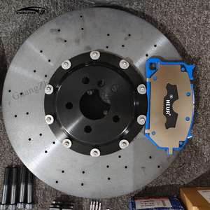 Disco Freno Carbon-Ceramico 380 390 400 420mm Kit <span class=keywords><strong>Freni</strong></span> Maggiorati per Nissan GTR R35 <span class=keywords><strong>BMW</strong></span> M5 M6 Porsche GT4 718 Cayman Taycan Panamera - Product Image 2