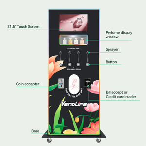 Outdoor Commercial Street Automatic <strong>Feishi</strong> <strong>Perfume</strong> Spray Cologne <strong>Vending</strong> <strong>Machine</strong> With Standing Dispenser for Sale Credit Card - Product Image 2