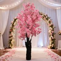 Arbre artificiel de cerisier en fleurs, grand arbre de fleurs de 6 pieds pour mariage, hôtel, plantes vertes, arbres décoratifs, bonsaï