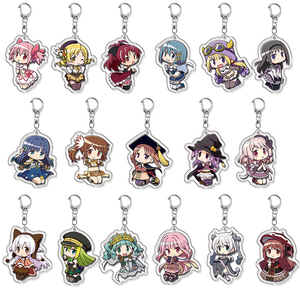 พวงกุญแจอนิเมะ Puella Magi <span class=keywords><strong>Madoka</strong></span> Magica คาเนเมะ อากิเมะ โฮมุระ มิกิ ซายากะ โทโมเอะ มามิ คิโยโกะ สำหรับแฟนๆ ของขวัญ เครื่องประดับ - Product Image 1