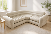 Canapé gonflable modulaire, mobilier pneumatique portable pour la maison, le salon, l'hôtel, la salle de séjour, conception OEM personnalisée