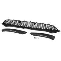 Grille de Spoiler Central Inférieur de Pare-chocs Avant pour Ford Focus MK3 2015-2018, Pièces Auto OEM, Style Barre Horizontale / Maille Nid d'Abeille