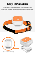 Collier GPS pour animaux de compagnie avec clôture électronique de 3000 m, alertes de délimitation, SOS d'urgence et suivi de l'historique des trajets