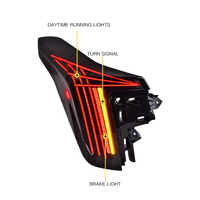 Systèmes d'éclairage automobile adaptés pour Cadillac CT5 20-25 : Ensemble de feux arrière modifiés style Poison Spider avec feux de conduite LED à balayage