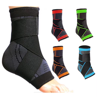 Vente en gros de supports de cheville respirants pour la course à pied, le basketball, les entorses de la cheville, attelle de compression pour la cheville