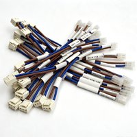 Kabel Harness Konektor Custom PH2.0 2P Male-Male Pitch 2.0mm Warna Biru Coklat PVC untuk Aplikasi Industri & PCB