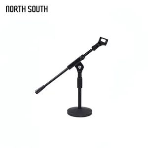 Universal Adjustable Desk Standing Portable Microphone Stand With Round Base