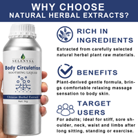 Liquide apaisant pour la circulation corporelle, extrait d'herbes naturelles, soin de massage corporel, liquide pour usage externe sur la peau