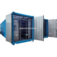 Système hydroponique de culture de légumes HEZHOU HM-40FT 40FT, automatique, contrôlé par PLC, à haut rendement, économe en énergie, certifié ISO9001
