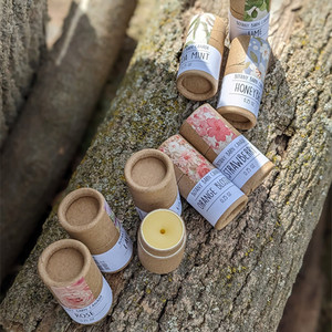 Contenedor de bálsamo labial de realce de tubo de papel Kraft biodegradable <span class=keywords><strong>Mini</strong></span> 5g personalizado para bálsamo labial y embalaje de perfume para uso de polvos sueltos - Product Image 2