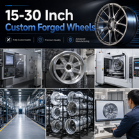 Jantes forgées en alliage d'aluminium 26X14 30X14 Deep Dish 6x139.7 8X165.1 pour Jeep Wrangler JK JL TJ KJ
