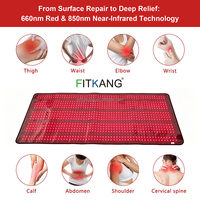 Fitkang - Alfombrilla de Terapia de Luz Roja Infrarroja Portátil, Precio al por Mayor, Grado Profesional, 660nm+850nm, Alfombrilla de Fototerapia con Luz Roja