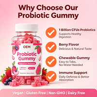 Service OEM ODM de Gummies Probiotiques aux Baies Personnalisés – Complément Masticable pour le Bien-être Digestif des Adultes