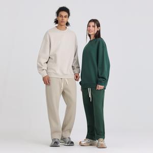 Sweat-shirt unisexe à col rond en molleton de coton lourd de style américain MAKITAPE, 510 g, motif cœur tendance, surdimensionné - Product Image 3