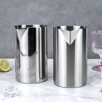 Gobelet mélangeur à double paroi en acier inoxydable 304 de 850 ml avec logo personnalisé, pour whisky, cocktails, bar, hôtel, pub