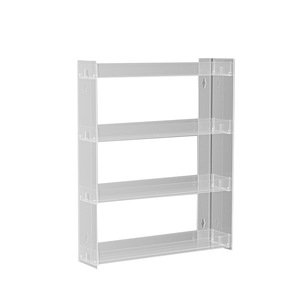 Étagère de rangement cosmétique en acrylique à 5 niveaux, organisateur mural transparent à clipser pour salle de bain, présentoir de maquillage - Product Image 5