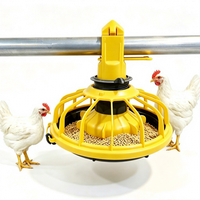 Système d'alimentation automatique suspendu pour poulets de chair en élevage au sol, en PP vierge, équipement avicole