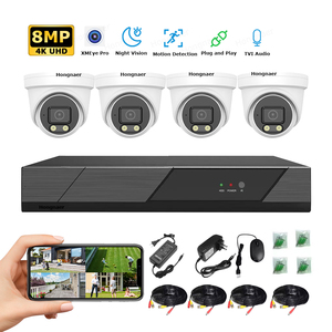 Hongnaer 8MP 4CH Home DVR <span class=keywords><strong>Enregistreur</strong></span> <span class=keywords><strong>vidéo</strong></span> numérique 4K <span class=keywords><strong>Kit</strong></span> de caméra de sécurité analogique Système de <span class=keywords><strong>surveillance</strong></span> AHD Système de vidéosurveillance intérieur <span class=keywords><strong>extérieur</strong></span> - Product Image 1