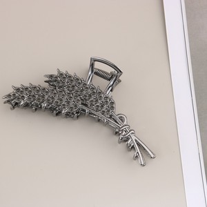 Grande pince à cheveux en métal motif épi de blé, de luxe, à maintien robuste pour cheveux épais, pour femmes, pour queue de cheval quotidienne - Product Image 6