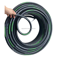 Tuyau d'air flexible industriel en caoutchouc NBR renforcé de fil d'acier, noir, pour carburant, gaz et eau, épaisseur de paroi 2,4 mm, modèle 32 #