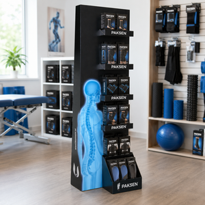 Medical Brace Display Corrugated Paper Floor <b>Stand</b> Multi Tier Rack For Orthopedic Supports Pharmacy Display - Product Image 3