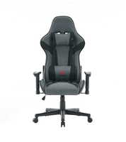 Chaise de jeu professionnelle ergonomique et confortable à dossier haut en tissu classique bon marché de style moderne