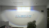 AILECAR ALK-A82 H4 Mini projecteur LED Bi 36W 12V 3600LM 6000K Faisceau Hi/Lo pour moto, idéal pour la rénovation/amélioration
